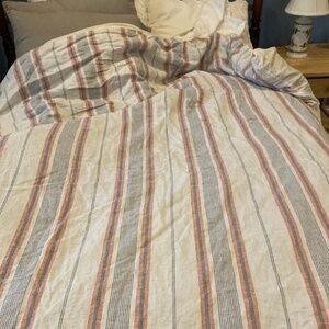 Pottery Barn Linen & Cotton Duvet Cover Full / Queen